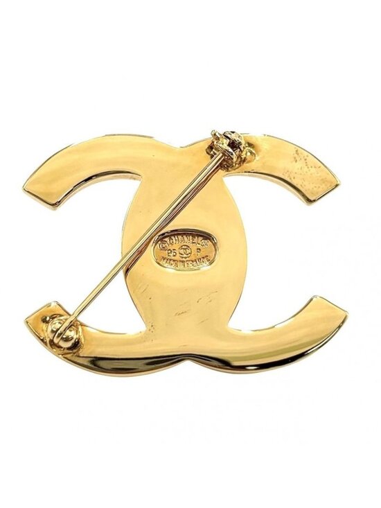 Chanel Brooch Coco Mark Turnlock Design Accessories GP 96 P - Picture 2 of 7